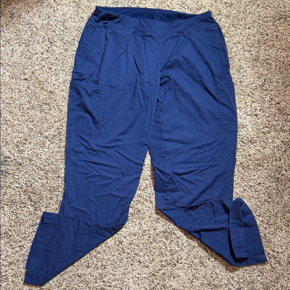 Navy Large Women's Buttersoft Scrub Pants